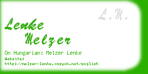 lenke melzer business card